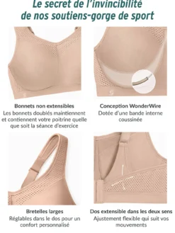 Soutien-gorge Glamoris Sport à armatures