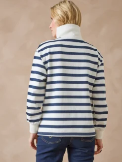 Sweat-shirt col camionneur zippé
