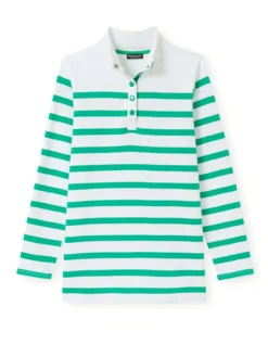 Sweat-shirt rayé col montant