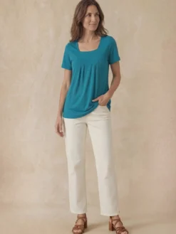 Tee-shirt ample encolure carrée