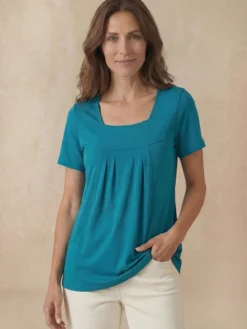Tee-shirt ample encolure carrée