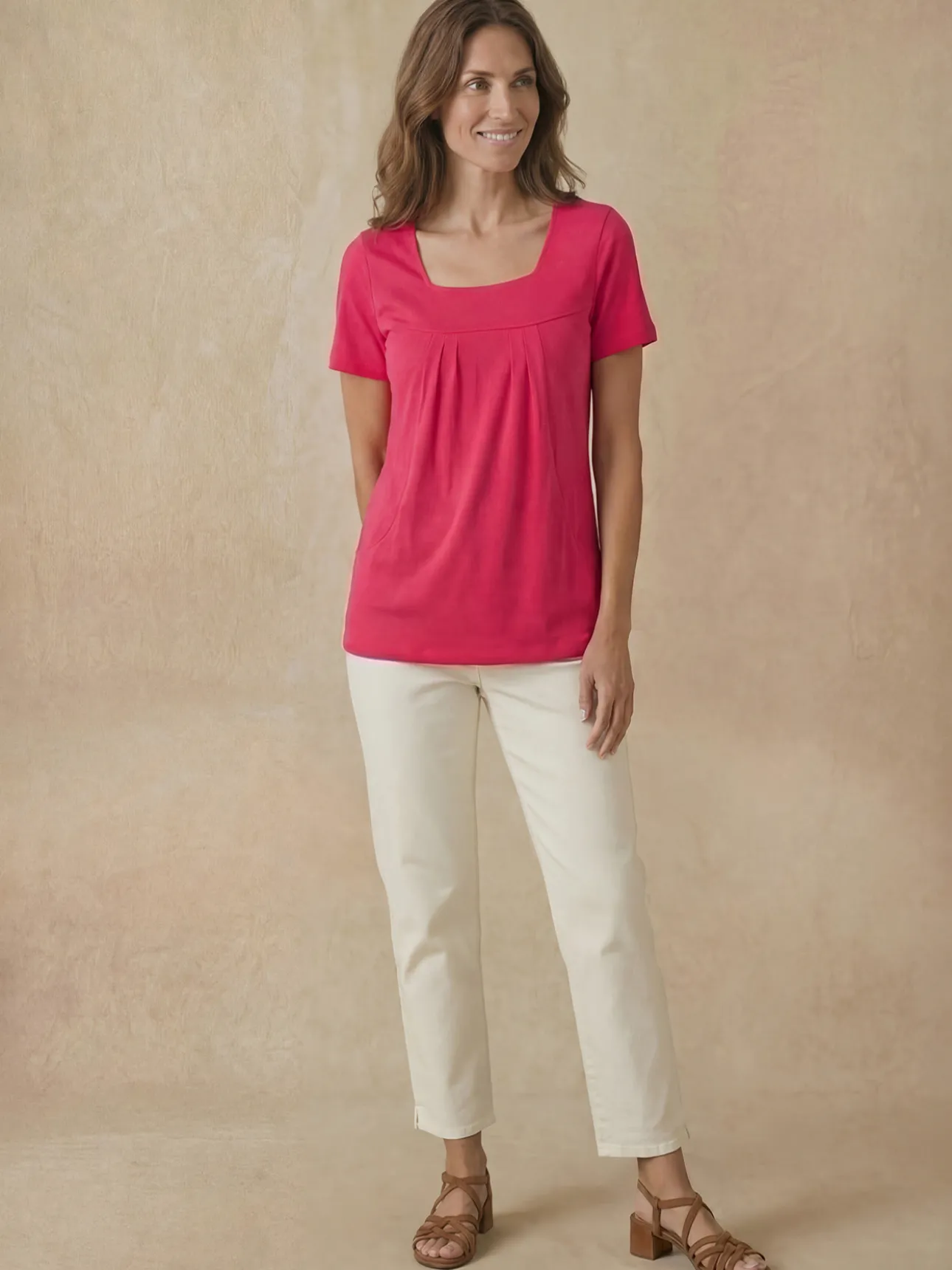Tee-shirt ample encolure carrée