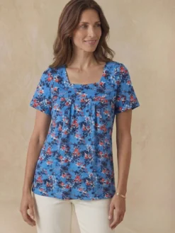 Tee-shirt ample encolure carrée