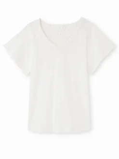 Tee-shirt avec dentelle au dos