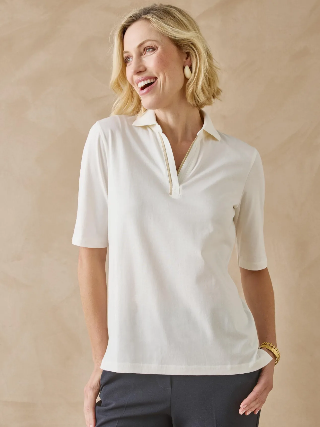 Tee-shirt col polo