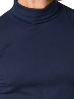 Tee-shirt col roulé pur coton