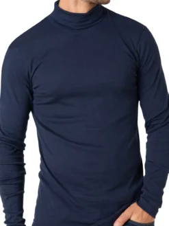 Tee-shirt col roulé pur coton