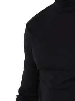 Tee-shirt col roulé pur coton