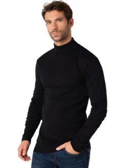 Tee-shirt col roulé pur coton