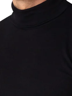 Tee-shirt col roulé pur coton