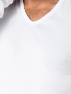 Tee-shirt col V en coton