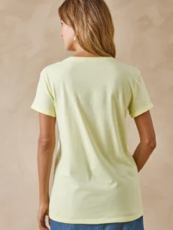 Tee-shirt coton à broderies ajourées