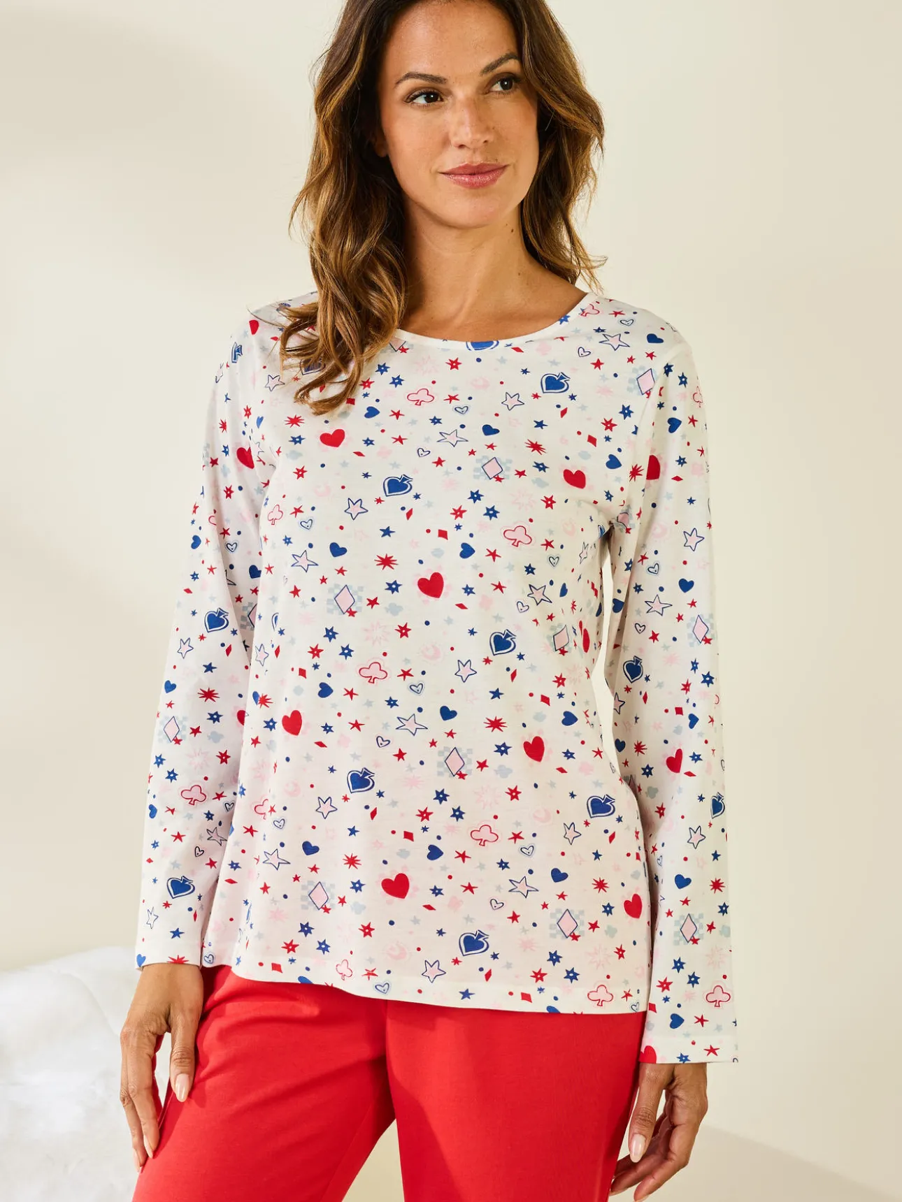 Tee-shirt de pyjama en coton
