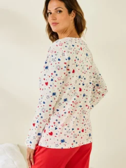 Tee-shirt de pyjama en coton