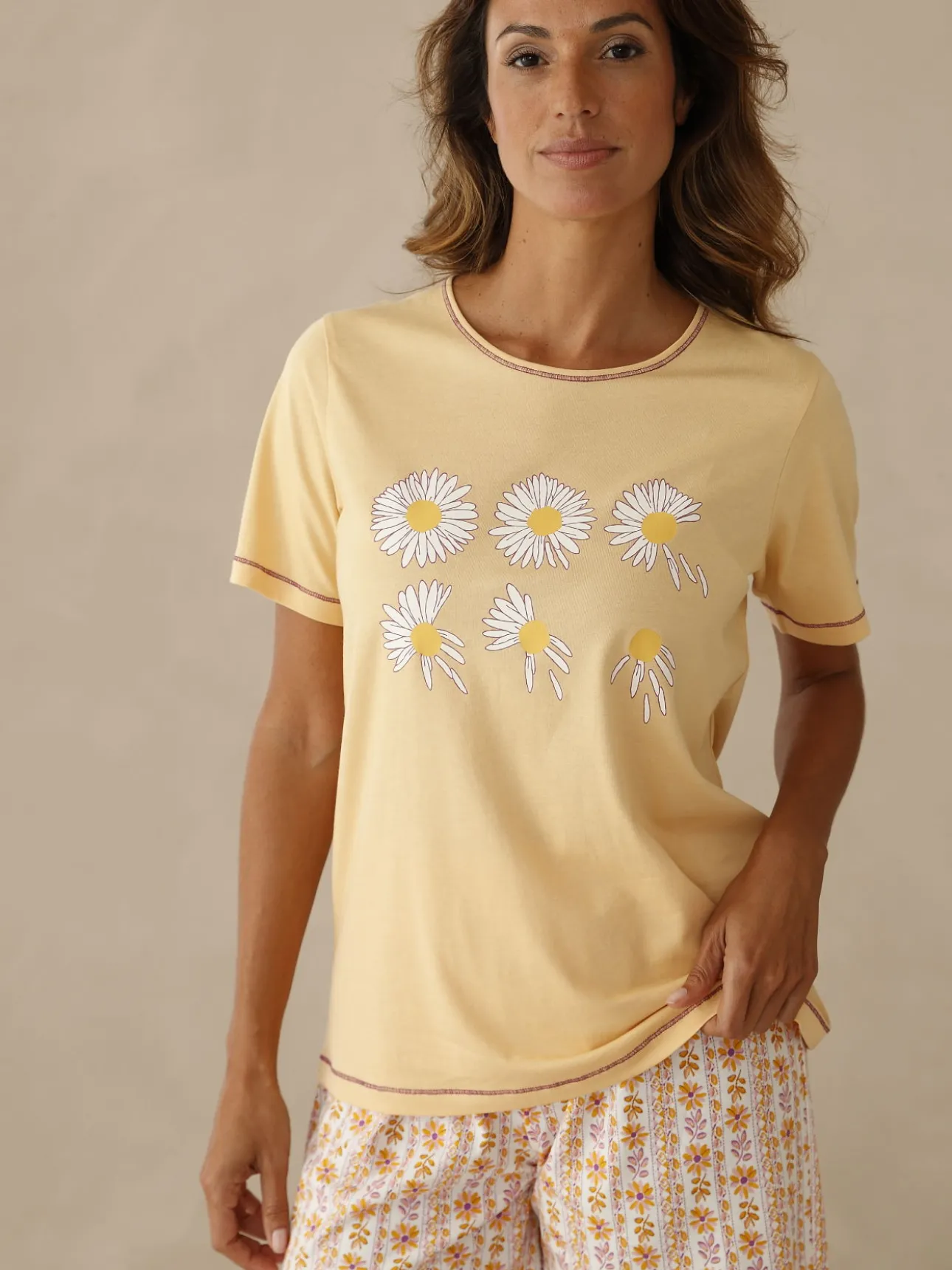 Tee-shirt de pyjama en coton