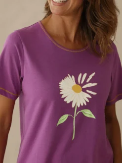 Tee-shirt de pyjama en coton