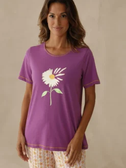 Tee-shirt de pyjama en coton