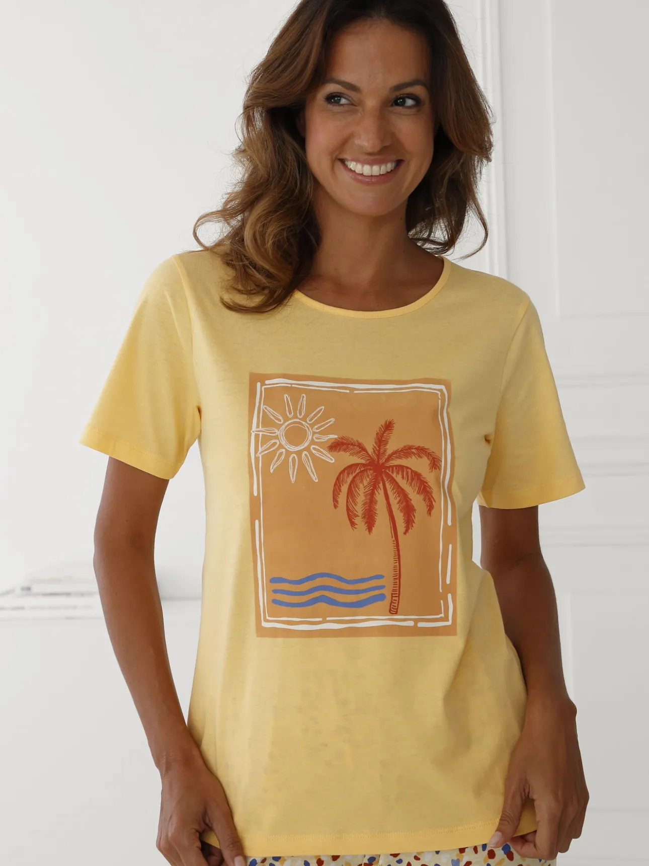 Tee-shirt de pyjama pur coton