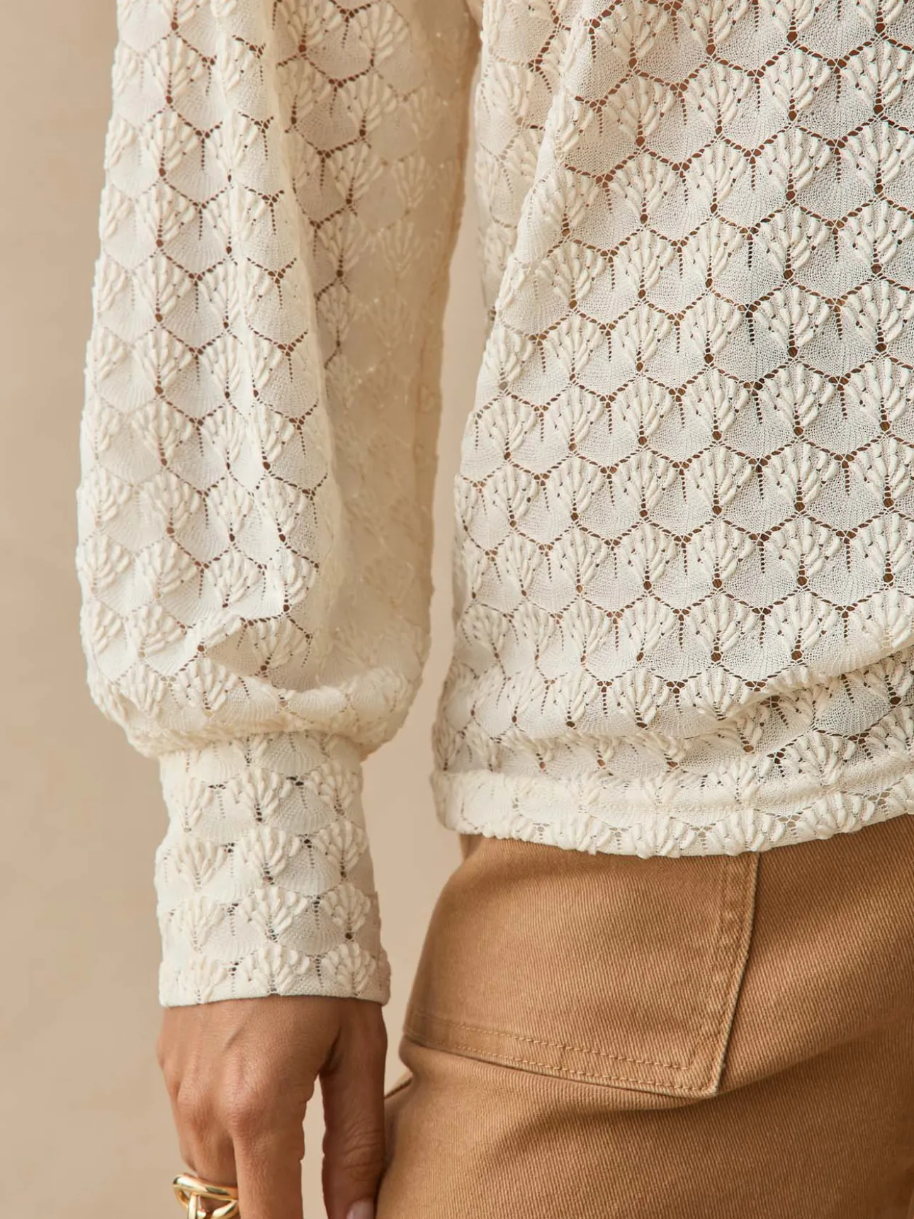 Tee-shirt effet dentelle
