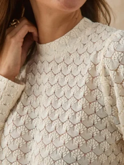 Tee-shirt effet dentelle