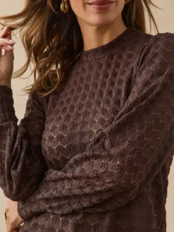 Tee-shirt effet dentelle