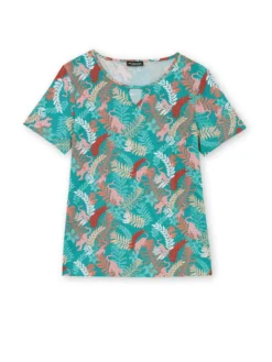 Tee-shirt encolure fantaisie