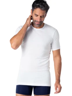 Tee-shirt encolure ronde, pur coton