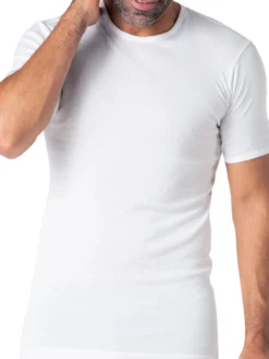 Tee-shirt encolure ronde, pur coton