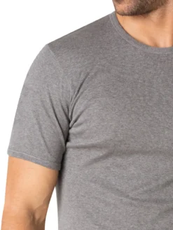 Tee-shirt encolure ronde, pur coton