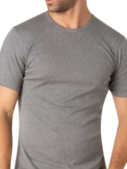 Tee-shirt encolure ronde, pur coton