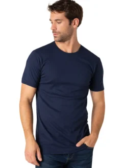 Tee-shirt encolure ronde, pur coton