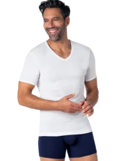Tee-shirt encolure V, pur coton
