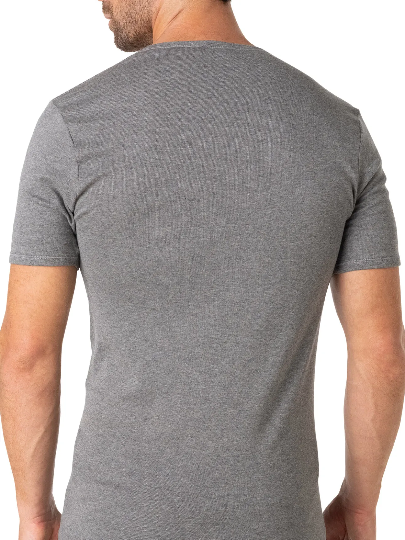 Tee-shirt encolure V, pur coton