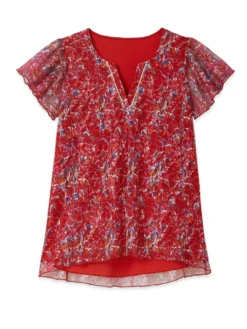 Tee-shirt en maille dentelle