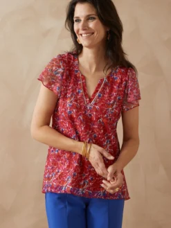 Tee-shirt en maille dentelle