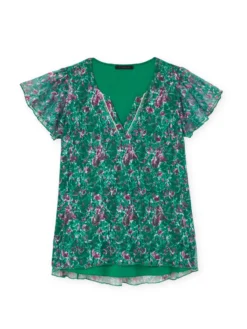 Tee-shirt en maille dentelle