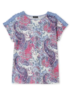 Tee-shirt en maille dévorée