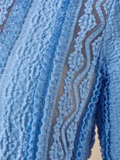 Tee-shirt en maille effet dentelle