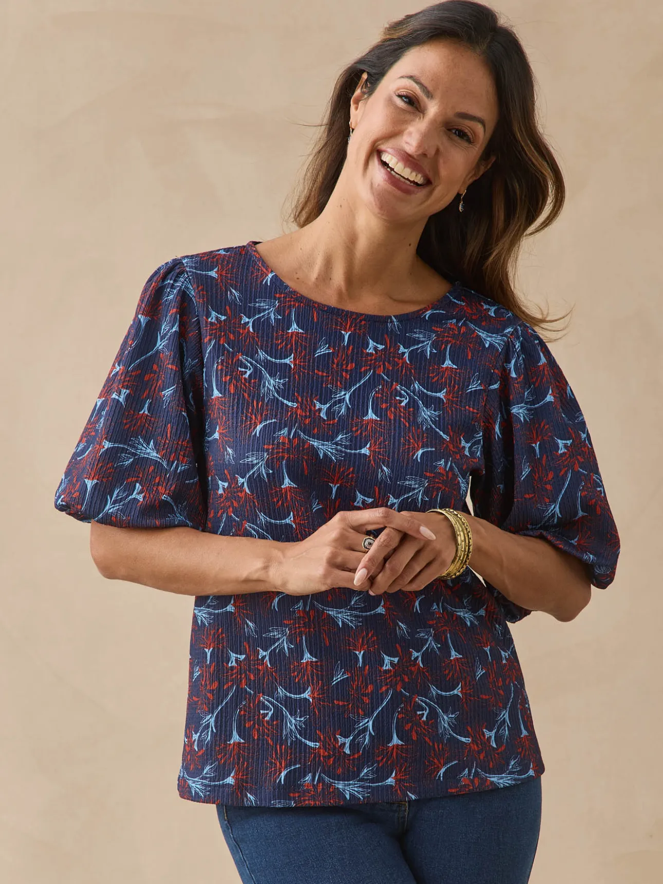 Tee-shirt en maille fantaisie