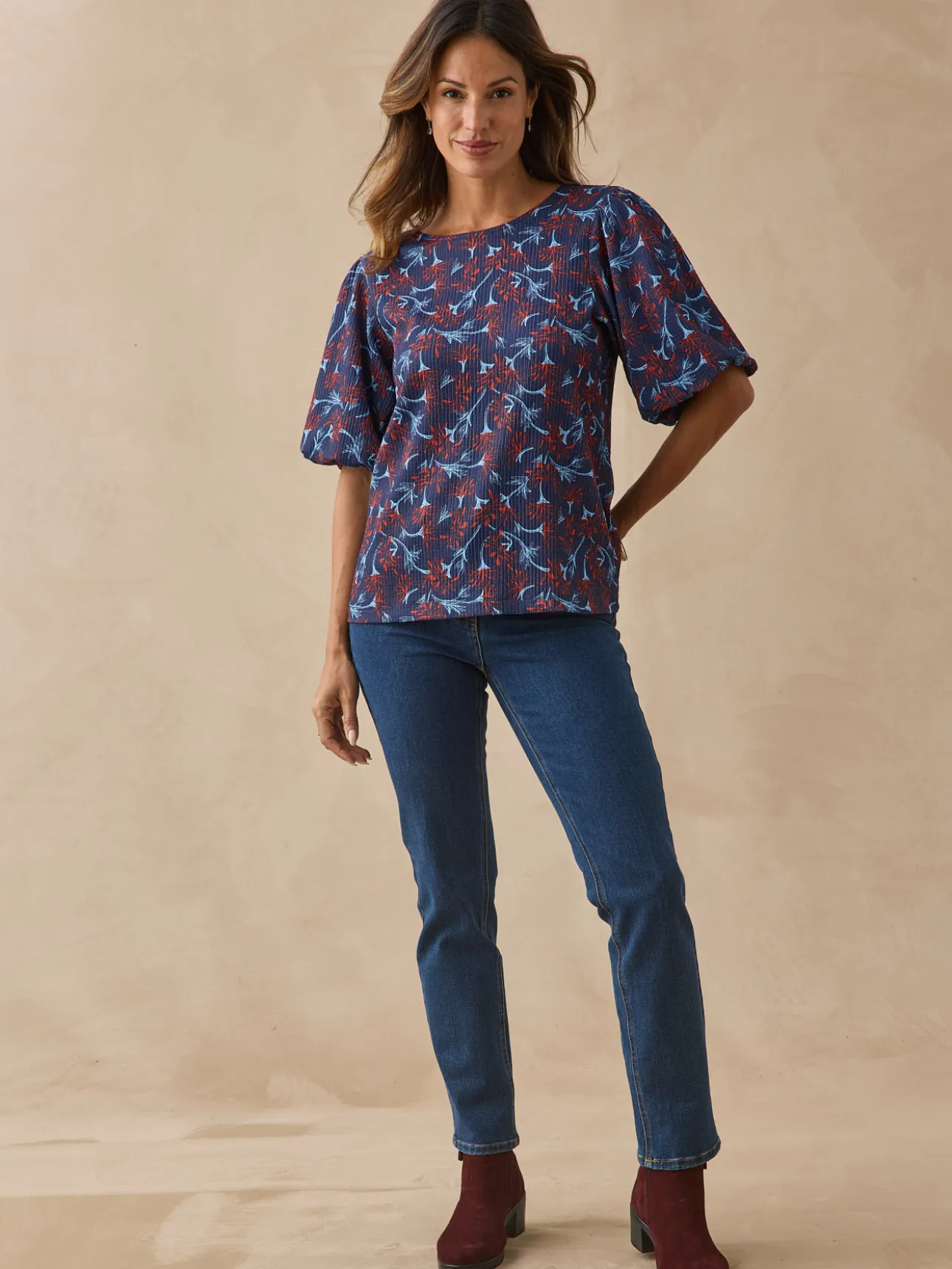 Tee-shirt en maille fantaisie