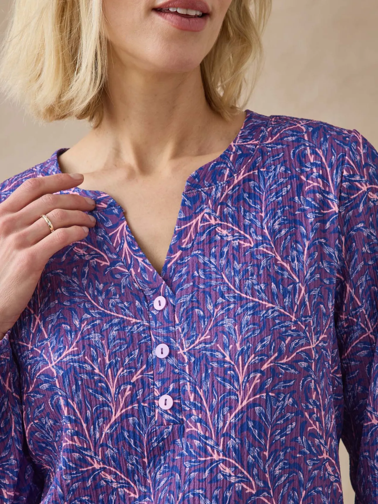 Tee-shirt en maille gaufrée