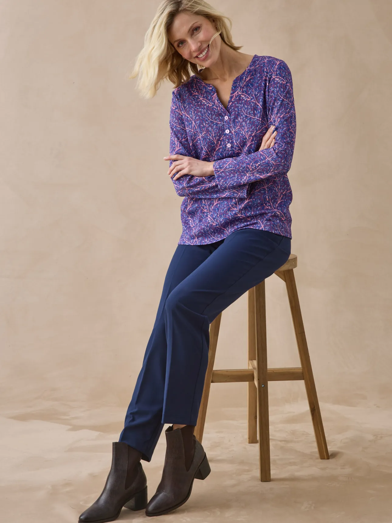Tee-shirt en maille gaufrée