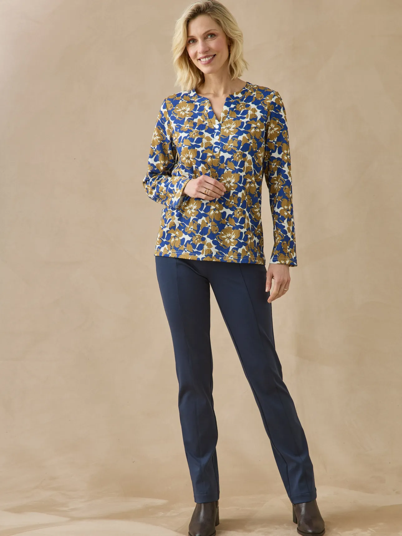 Tee-shirt en maille gaufrée
