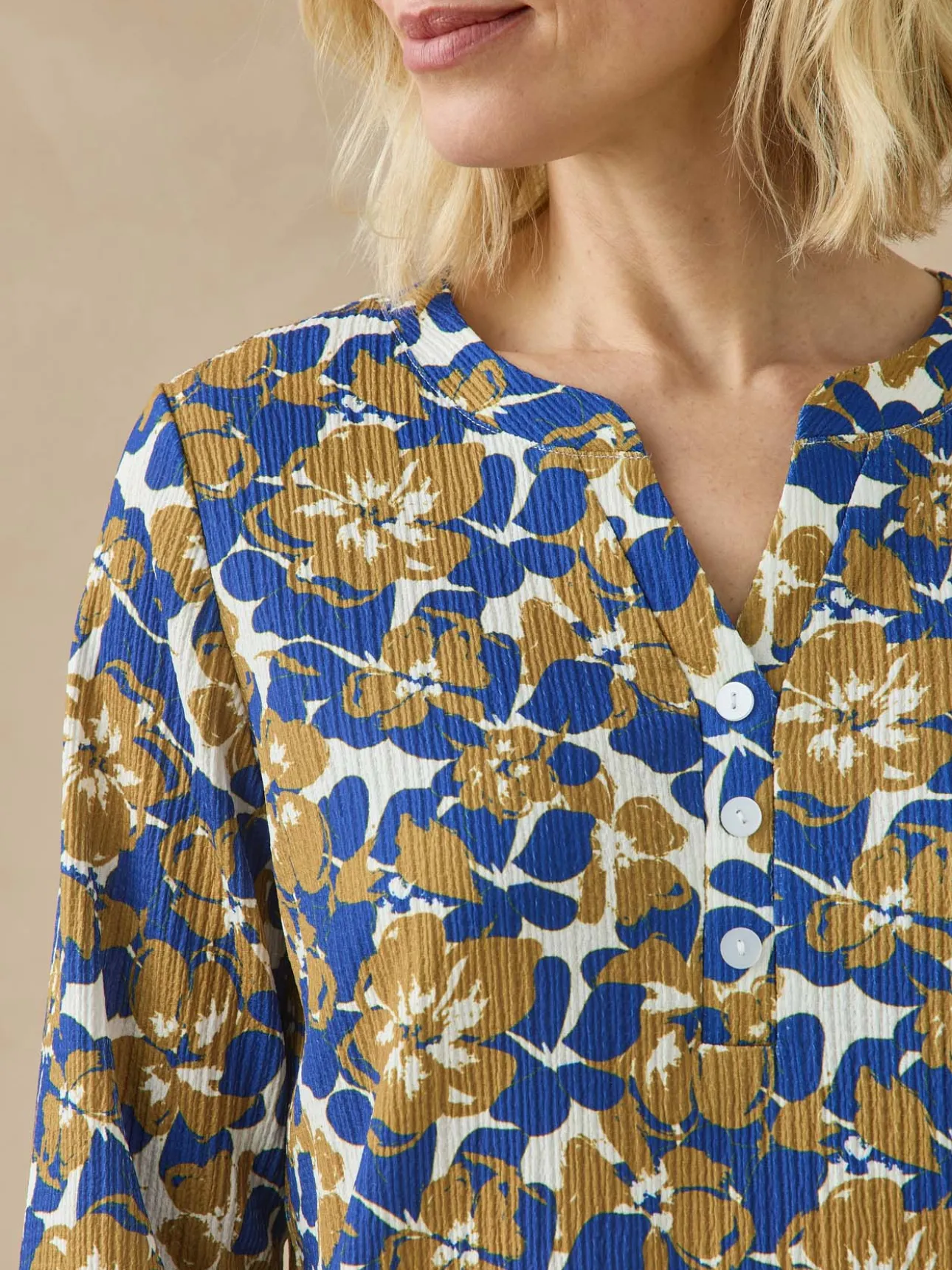 Tee-shirt en maille gaufrée