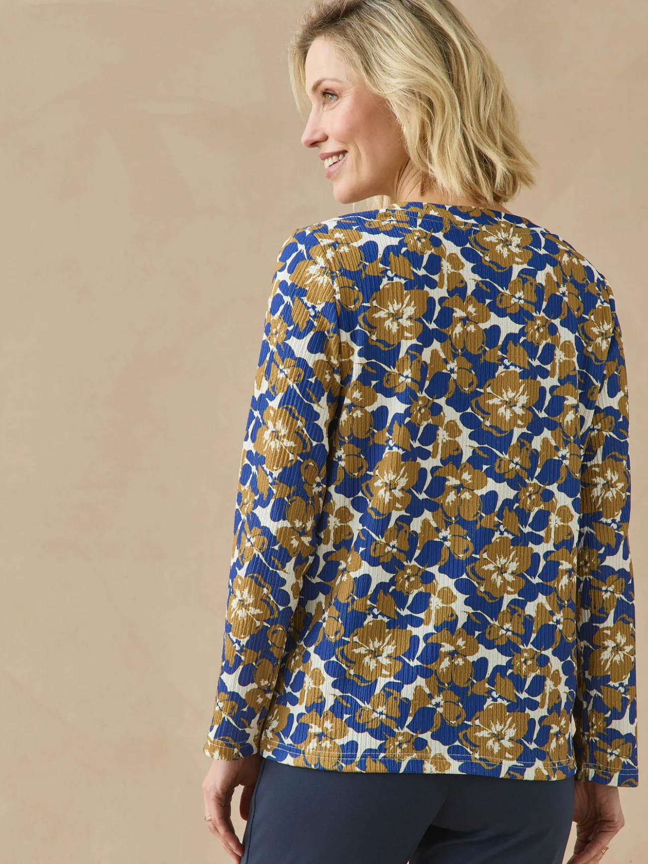 Tee-shirt en maille gaufrée