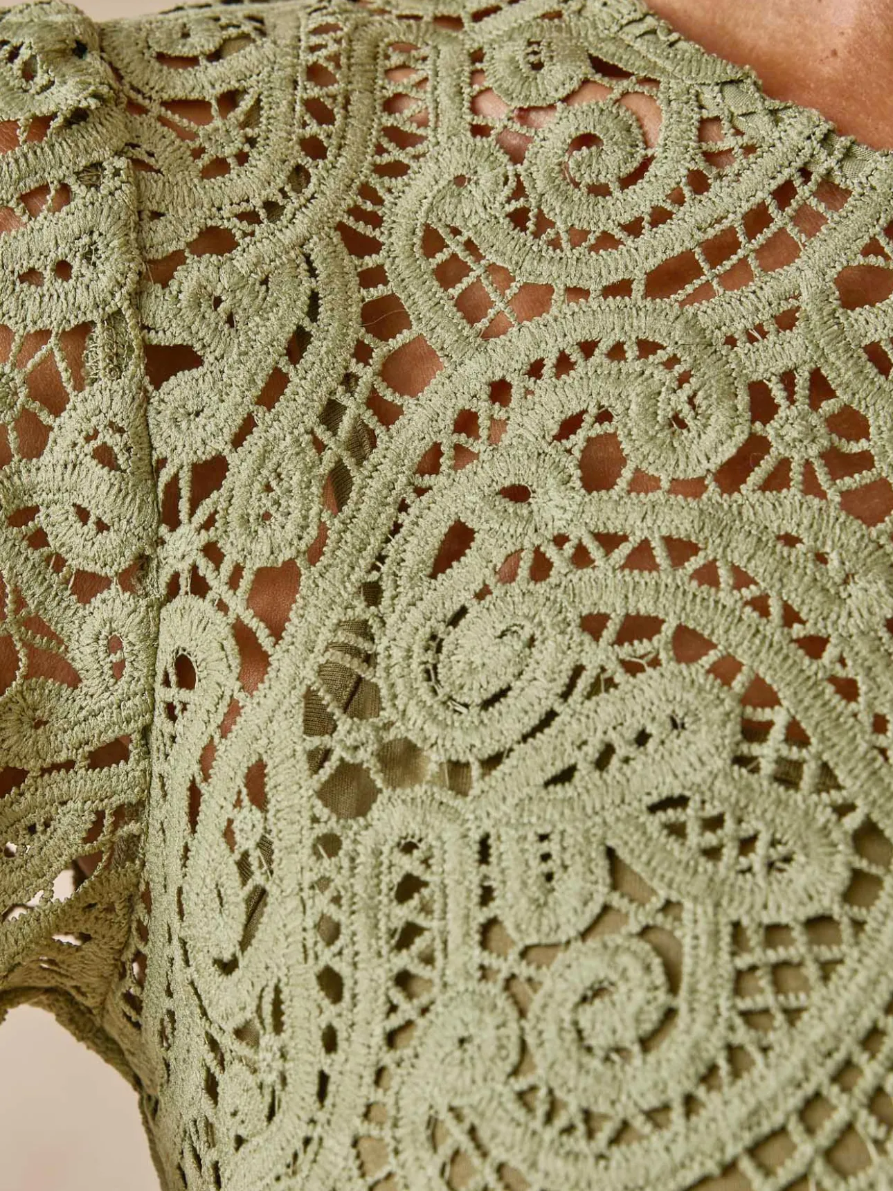 Tee-shirt macramé col rond