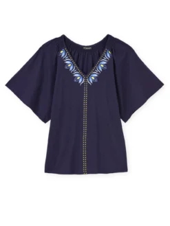 Tee-shirt manches courtes papillon