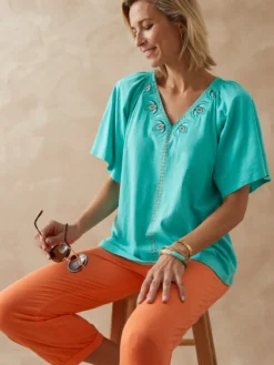 Tee-shirt manches courtes papillon