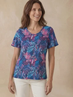 Tee-shirt manches papillon