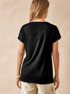 Tee-shirt manches T détails strass